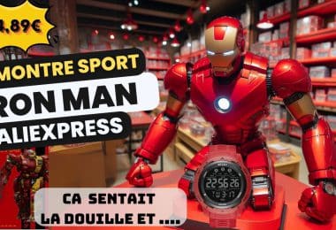 test de la montre de sport iron man à 4,89€ sur aliexpress , le style sans les fonctions ?