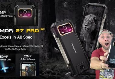 test du armor 27 pro 5g , téléphone ultra résistant avec caméra 50mp+50mp+64mp nocturne et batterie 10600mah