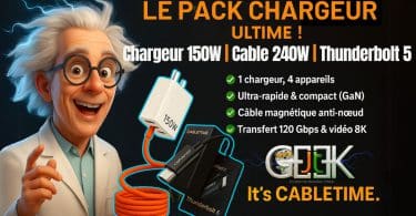 test du chargeur 150w + câble 240w + thunderbolt 5 youtube