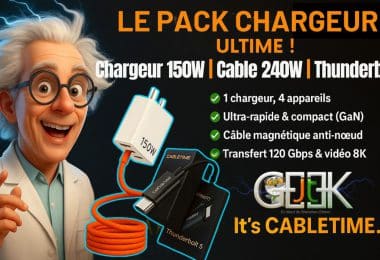 test du chargeur 150w + câble 240w + thunderbolt 5 youtube