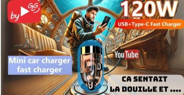 test du chargeur allume cigare nautilus 120w transparent à 3,27€ sur aliexpress ,bon plan ou arnaque ?