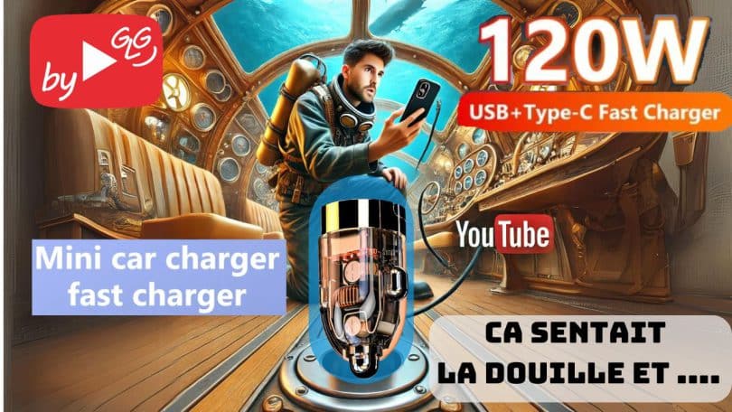 test du chargeur allume cigare nautilus 120w transparent à 3,27€ sur aliexpress ,bon plan ou arnaque ?