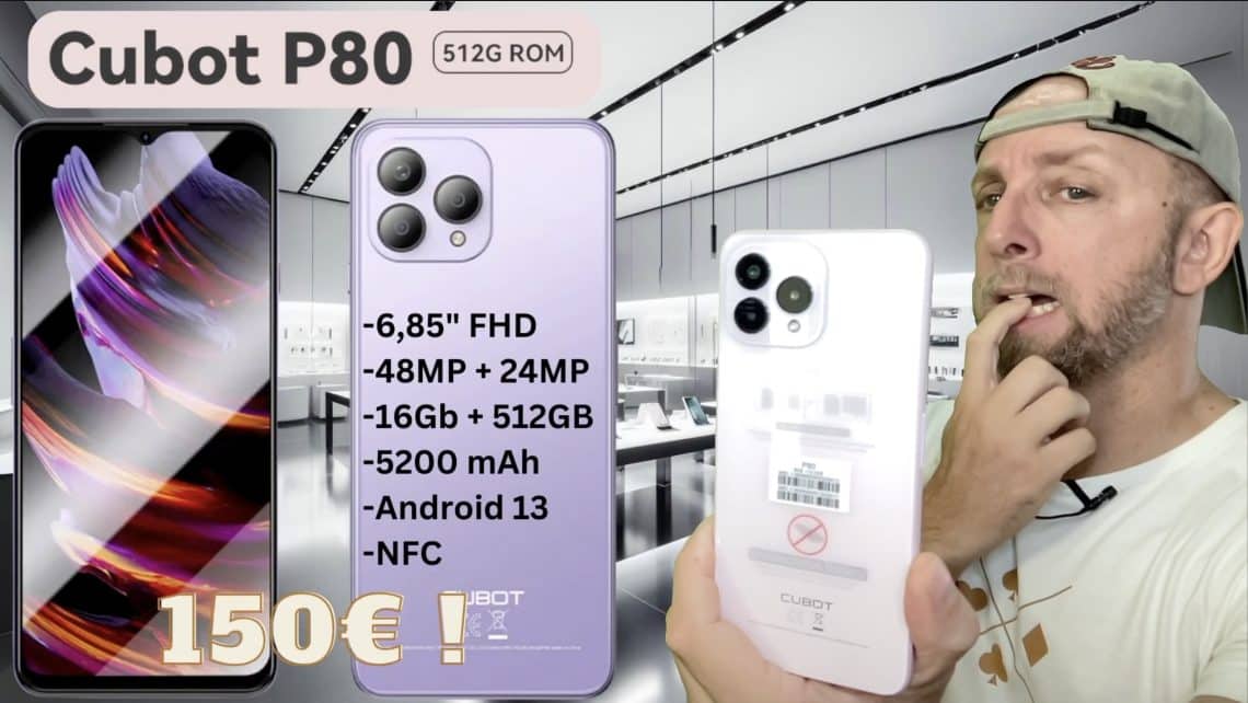 test du cubot p80 l'iphone chinois à prix mini 150€