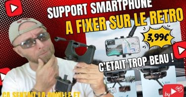 test du support smartphone à fixer sur le rétroviseur à 3€ sur aliexpress ,pratique et sécurisé mais...