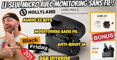 test lark max 2 , micro sans fil 32 bits avec monitoring audio, ia et 8gb interne