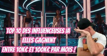 top 10 des influenceuses ia ,elles gagnent entre 10k€ et 100k€ par mois