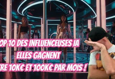 top 10 des influenceuses ia ,elles gagnent entre 10k€ et 100k€ par mois