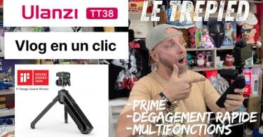 trépied ulanzi tt38 avec dégagement rapide ,design primé et fonctions de fou !