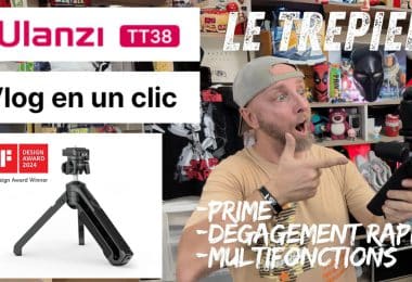 trépied ulanzi tt38 avec dégagement rapide ,design primé et fonctions de fou !