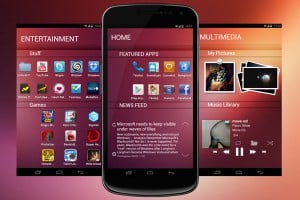 capture d'écran d'ubuntu os sur smartphone
