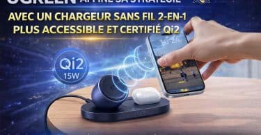 ugreen affine sa stratégie avec un chargeur sans fil 2 en 1 plus accessible et certifié qi2 by jtgeek