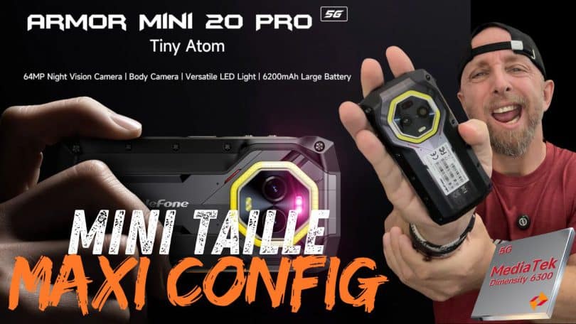 ulefone armor mini 20 pro ,smartphone 5g compact, ultra résistant et bourré de technologie !