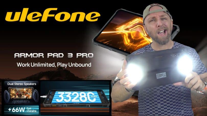 ulefone armor pad 3 pro, la tablette ultime écran 2k, 50mp samsung, 1100 lumens et batterie de 33250mah à prix fou !