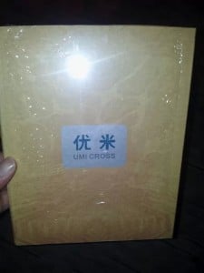carton d'emballage de la phablette android umi cross