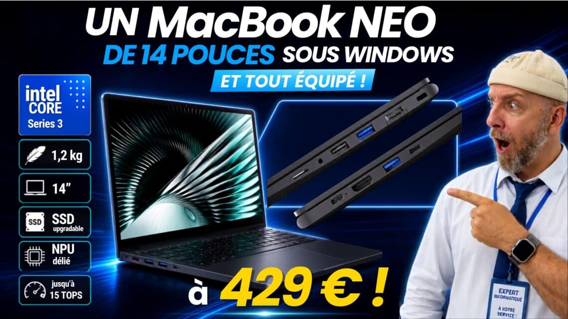 un macbook neo de 14 pouces sous windows à seulement 429 € ? voici le chuwi unibook