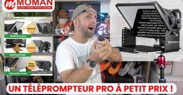 un téléprompteur pro hd 12 pouces à moins de 160€ ! moman mt12 qualité pro en métal à petit prix