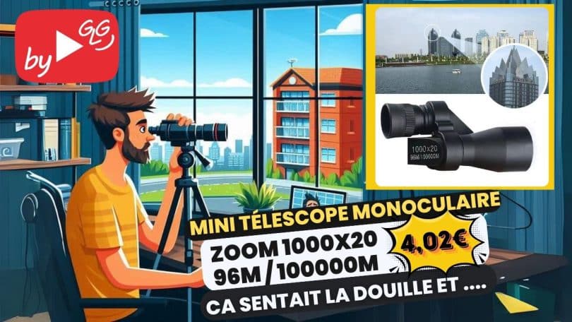 un télescope monoculaire à moins de 5€ sur aliexpress ? vous n'allez pas y croire !