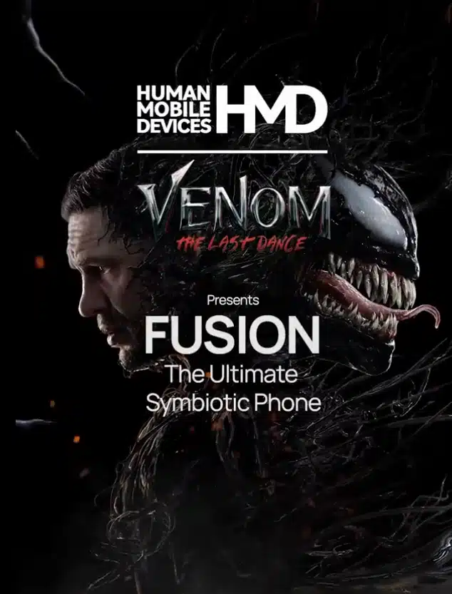 venom themed fusion phone