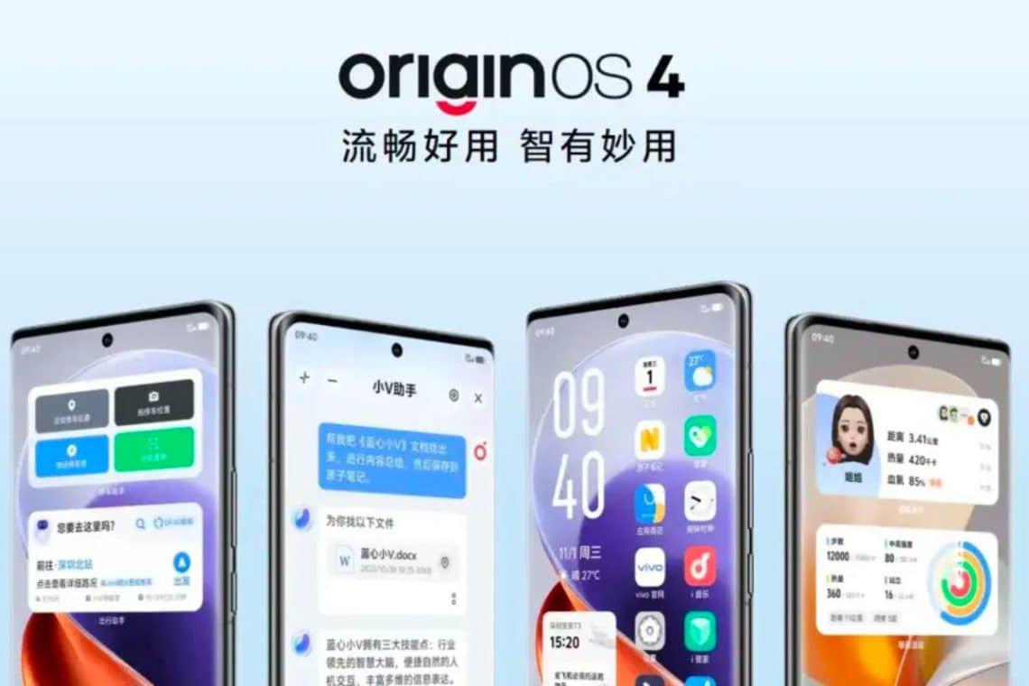 vivo dévoile originos 4 sous android 14