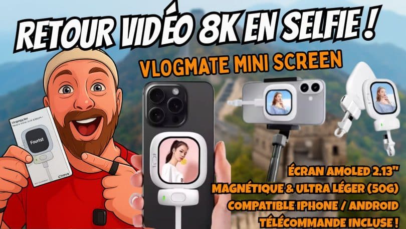 vlogmate mini screen youtube