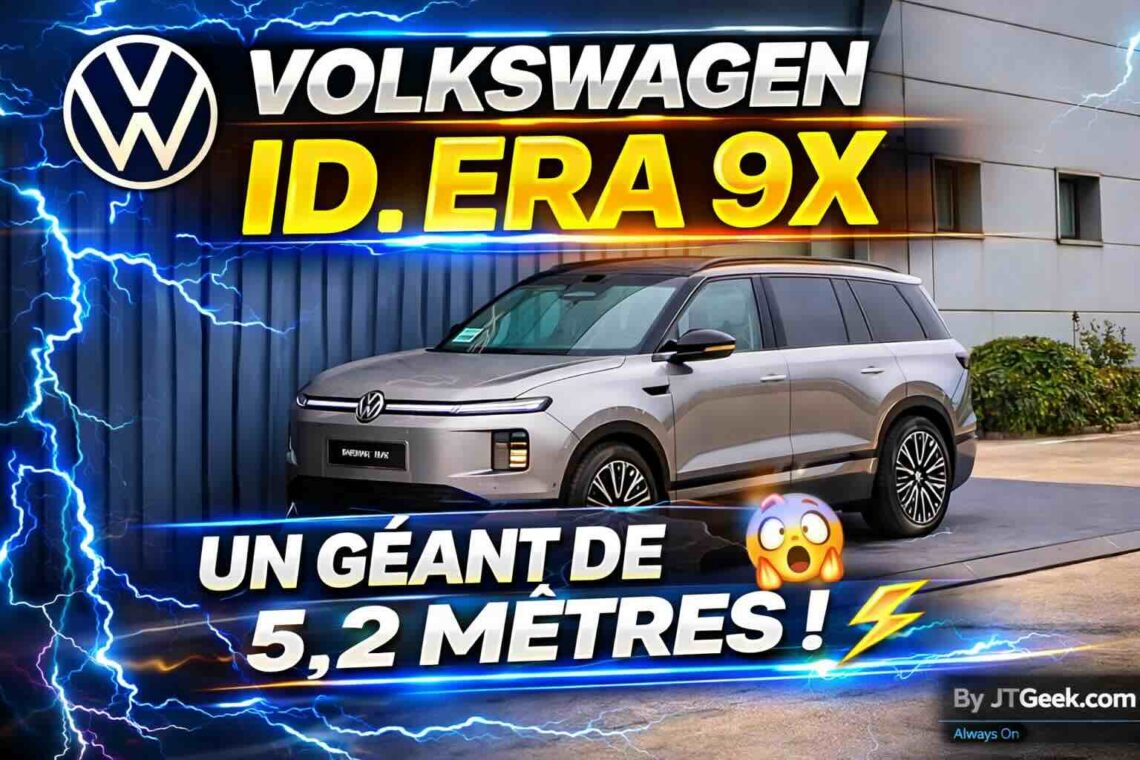 volkswagen id. era 9x le géant de 5,2 mètres qui marque le tournant thermique de la gamme électrique