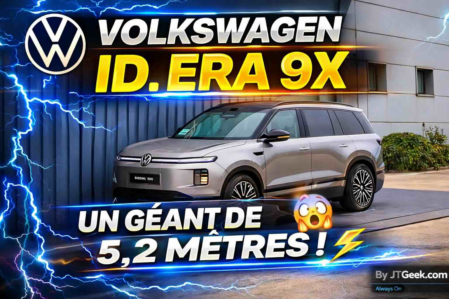 volkswagen id. era 9x le géant de 5,2 mètres qui marque le tournant thermique de la gamme électrique