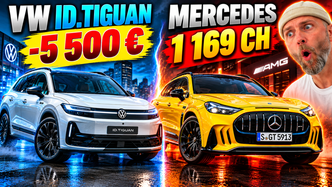 volkswagen id. tiguan déjà 5 500 € de remise ! et mercedes sort un monstre électrique