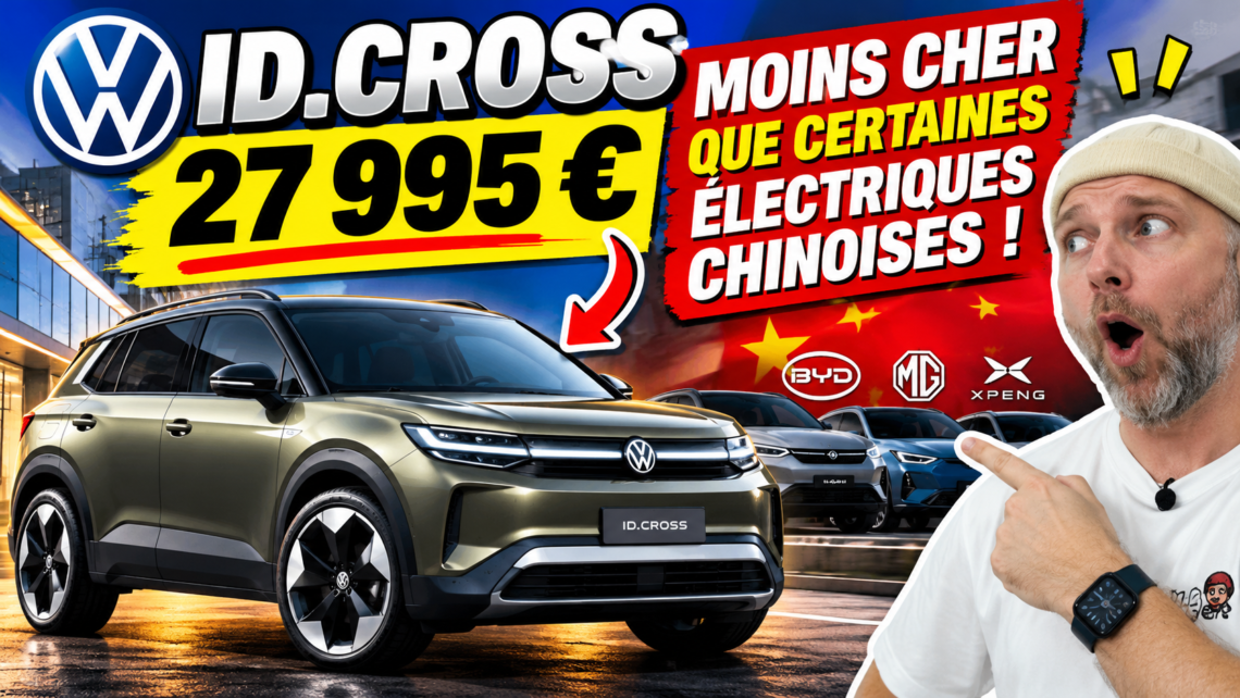 volkswagen id.cross à 27 995 € moins cher que certaines électriques chinoises !
