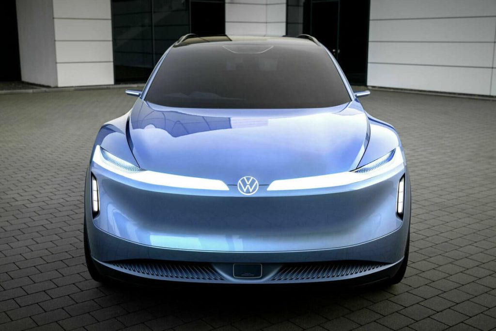 volkswagen unveiled id. code 01 electric suv face