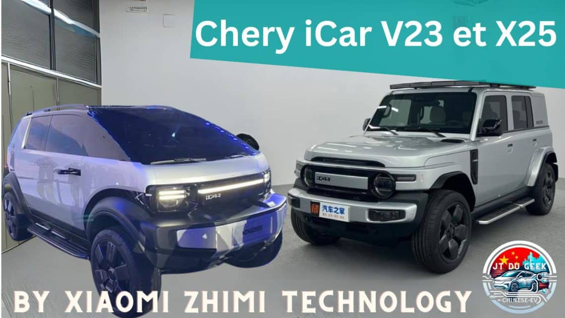 xiaomi chery icar v23 et icar x25 dévoilés en chine