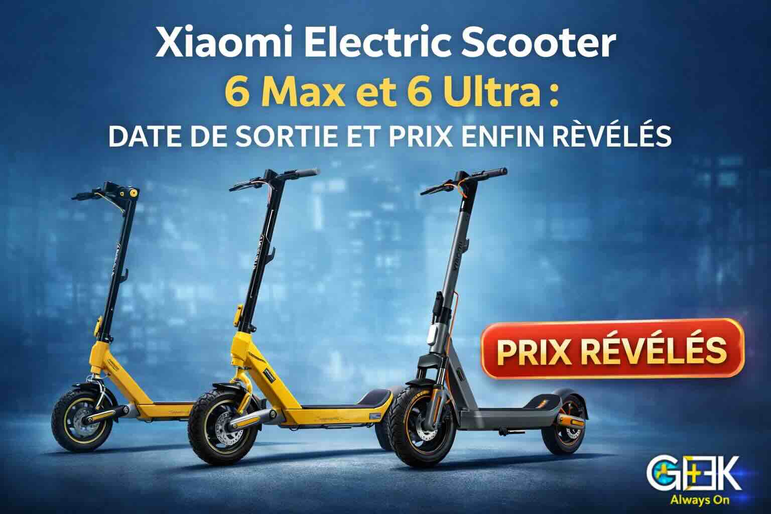 xiaomi electric scooter 6 max et 6 ultra