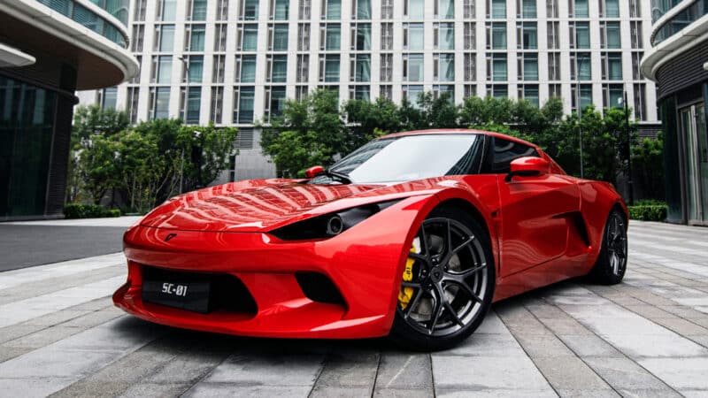 xiaomi sc01 chinese electric roadster red