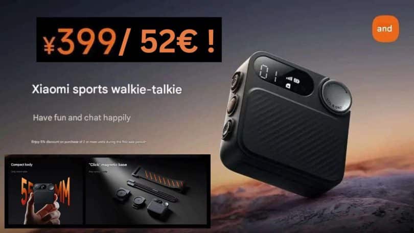 xiaomi sports walkie talkie ,reste connecté, même à 5 000 km – précommande à 52€ !