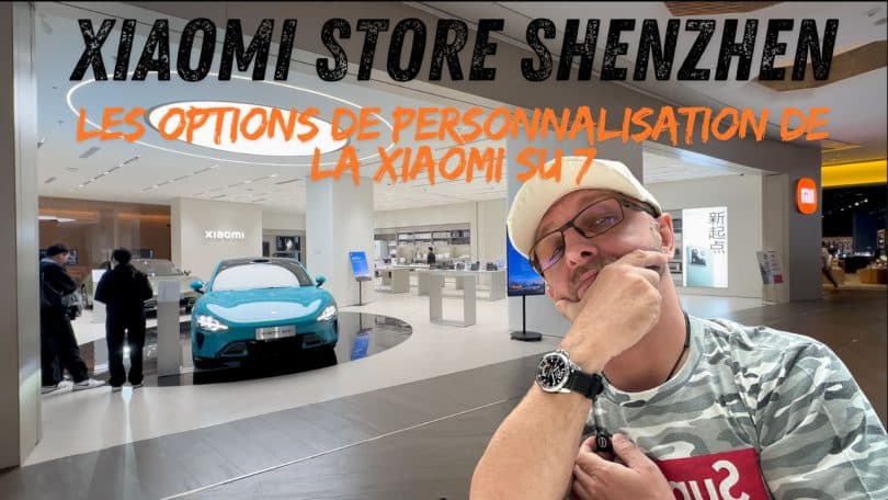 xiaomi store shenzhen , découvrez la xiaomi su7 électrique et ses options de personnalisation !