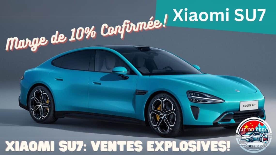 xiaomi su7 fracasse les records, 75 723 ventes en 28 jours, marge de 10% confirmée!