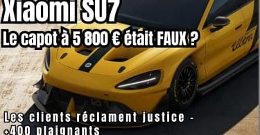xiaomi su7 , le capot à 5 800 € était faux, youtube