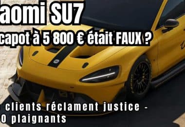 xiaomi su7 , le capot à 5 800 € était faux, youtube