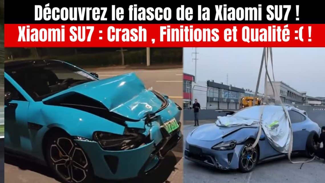 xiaomi su7 percute une station de bus, d'importants défauts de conception révélés