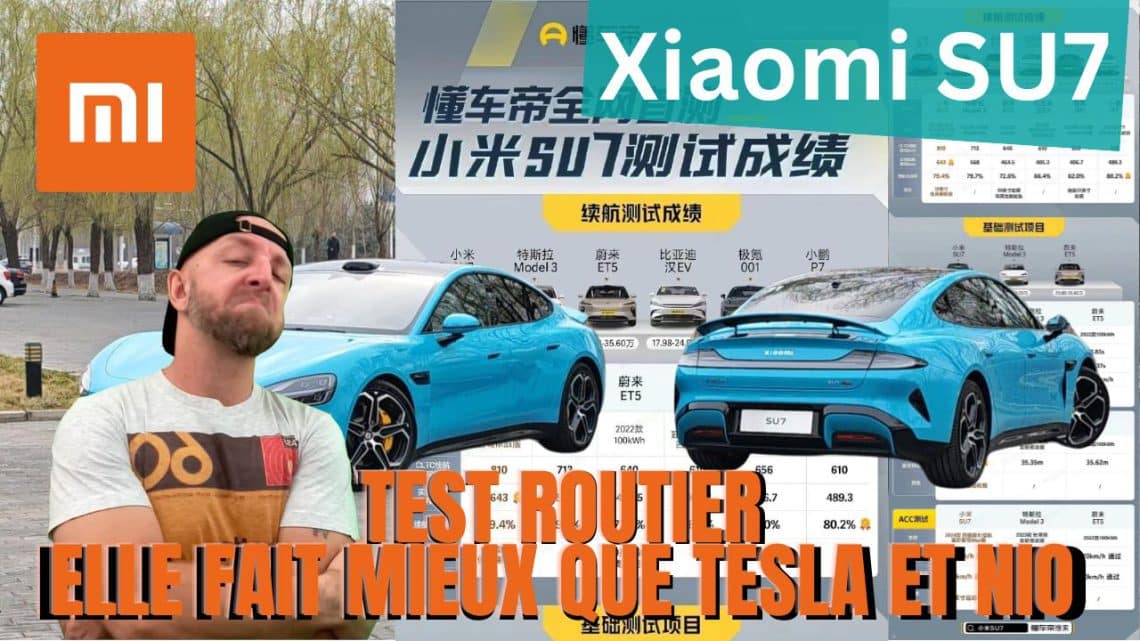 xiaomi su7 surpasse la concurrence lors des tests routiers ,un pas de géant face à tesla et nio