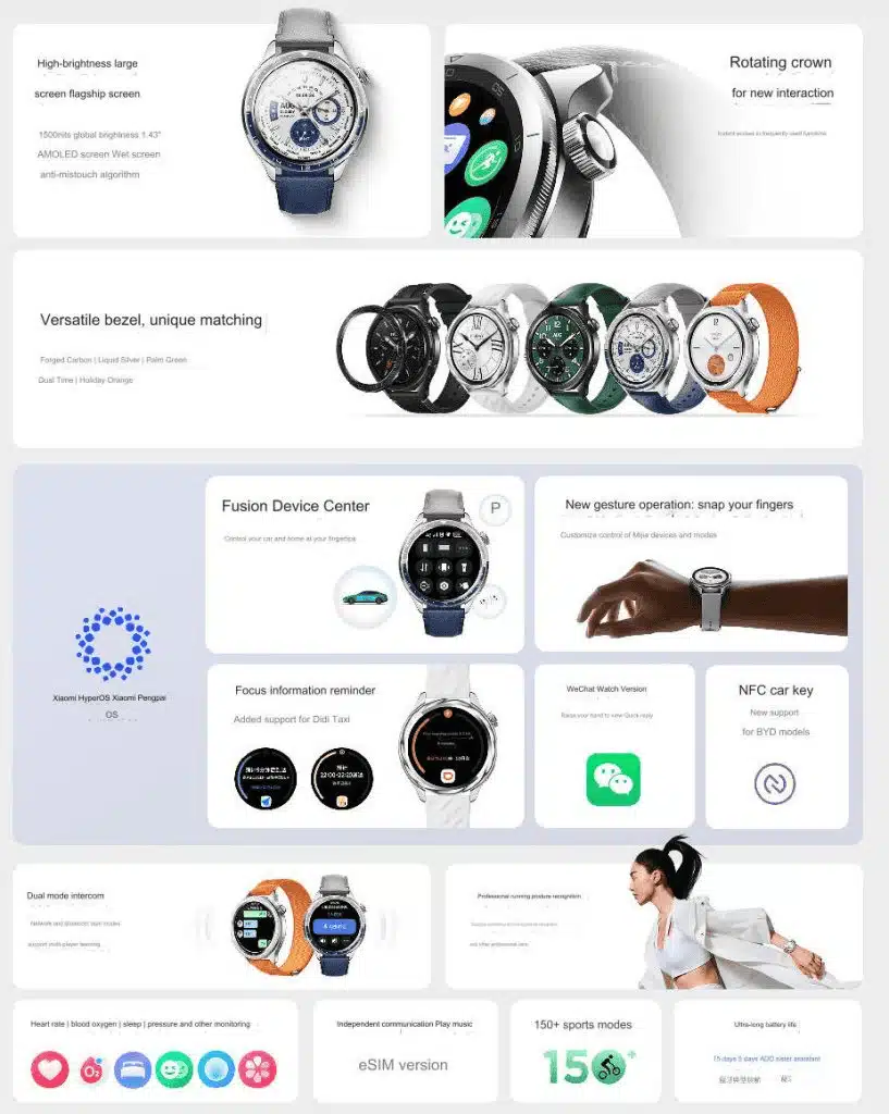 xiaomi watch s4 details