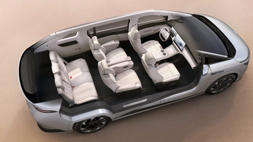 xpeng x9 seven seater open