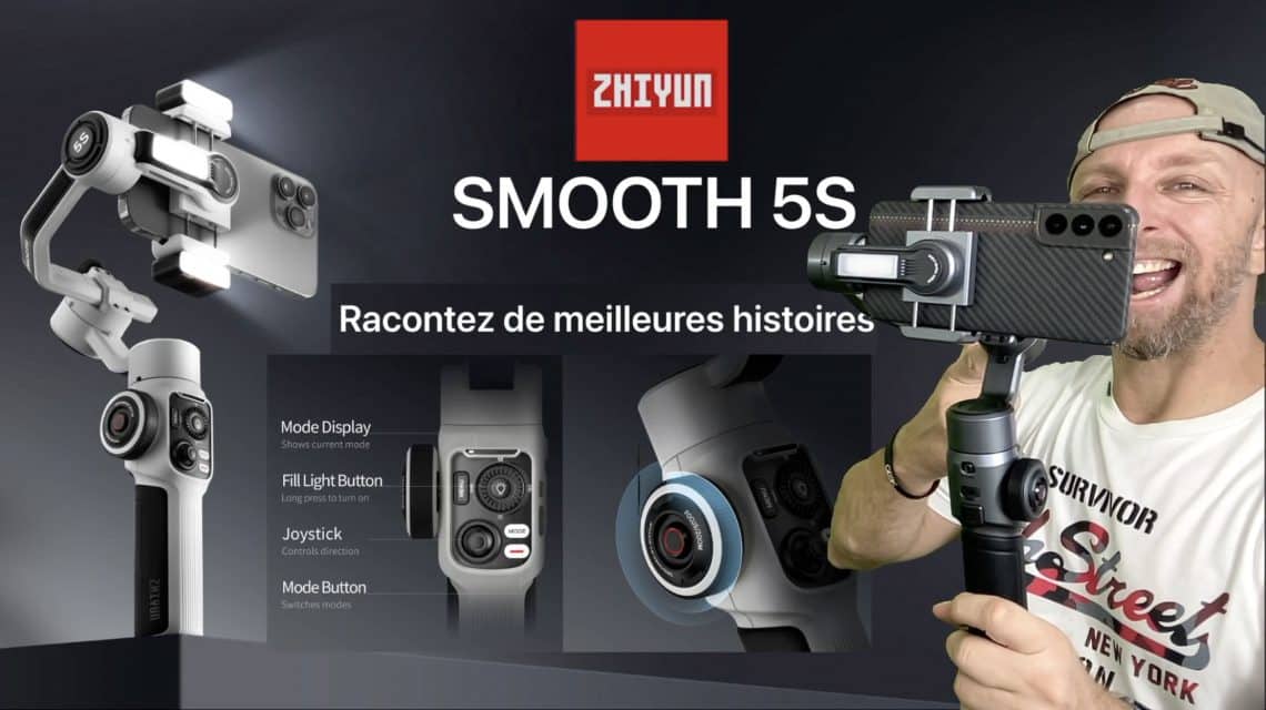 zhiyun smooth 5s,le gimbal smartphone pour tous qui élèvera vos vidéos au niveau supérieur