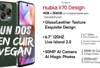 zte nubia v70 design