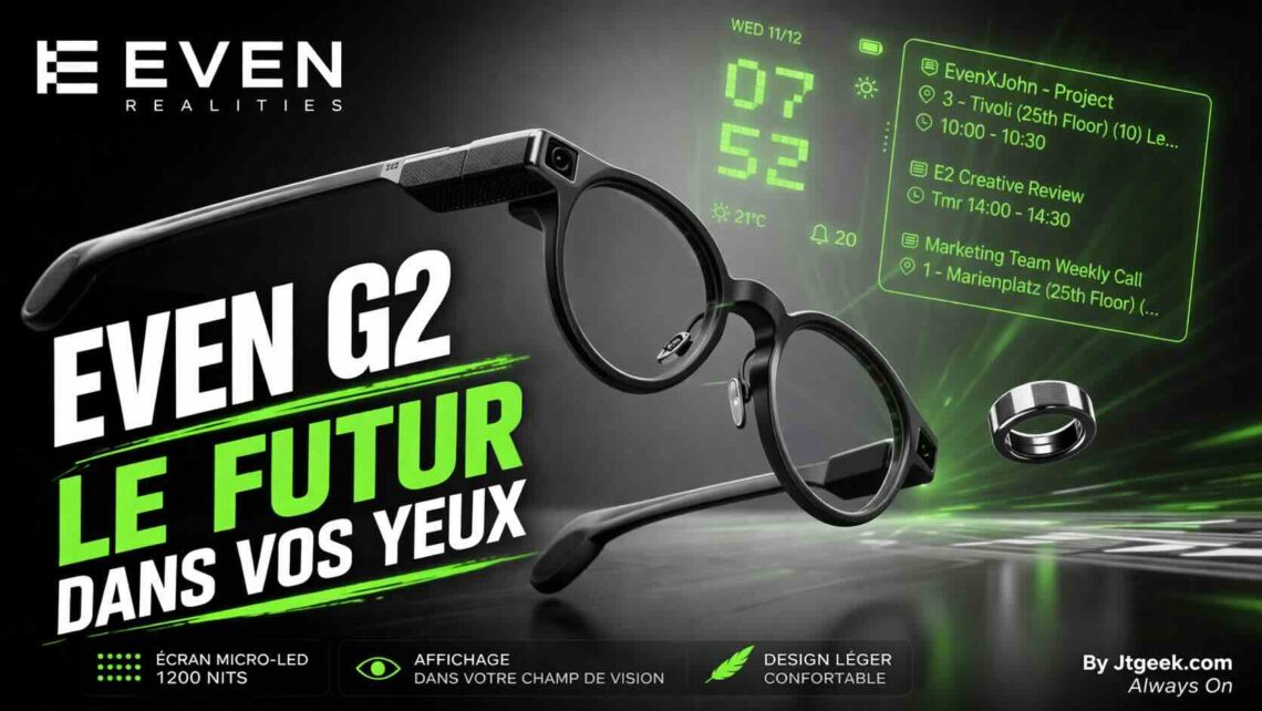 👉 even g2 ces lunettes affichent des infos devant vos yeux, le futur est il déjà là ?